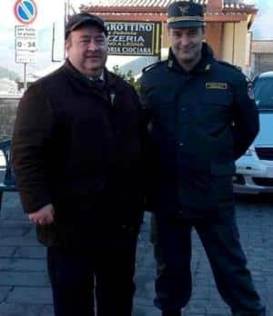 il Sindaco Silvio Grazioli con Armando Bruni