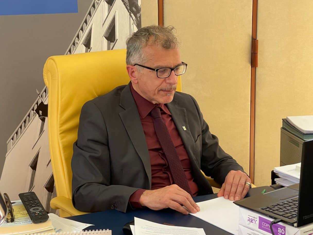 Il presidente del Cr Fvg, Piero Mauro Zanin, durante la videoconferenza Civex
