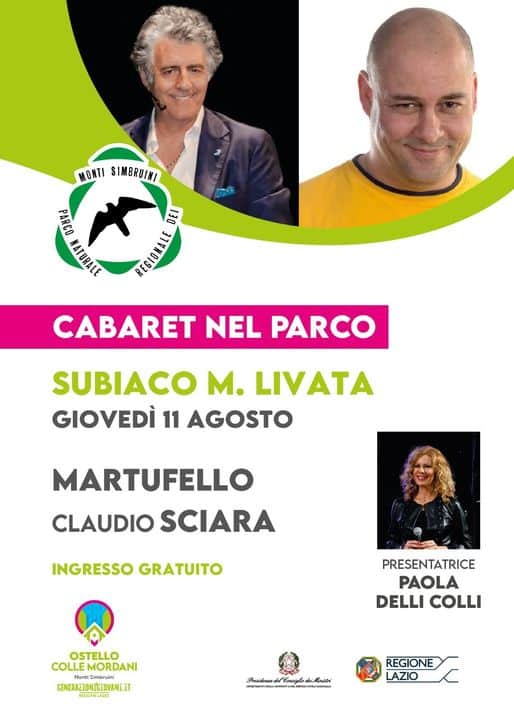 Cabaret nel Parco tappa di Subiaco
