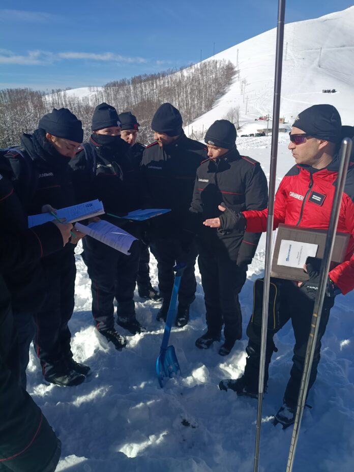 foto esercitazione Meteomont Carabinieri Terminillo 2026