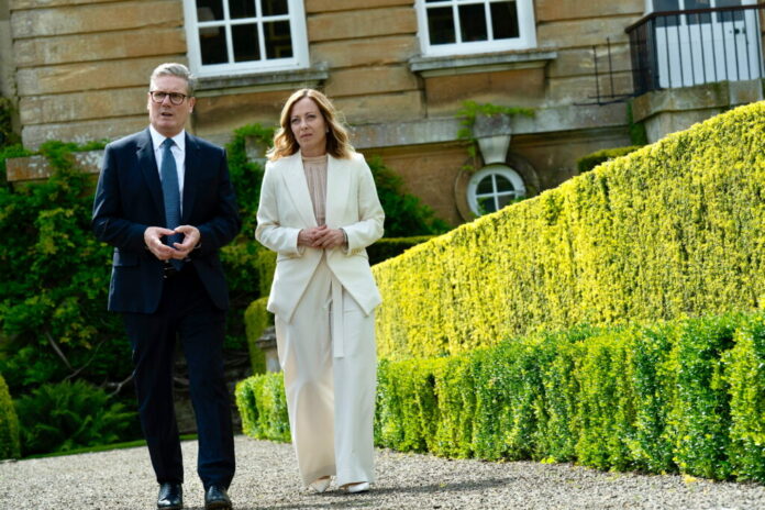 IL PRESIDENTE MELONI INCONTRA IL PRIMO MINISTRO BRITANNICO STARMER