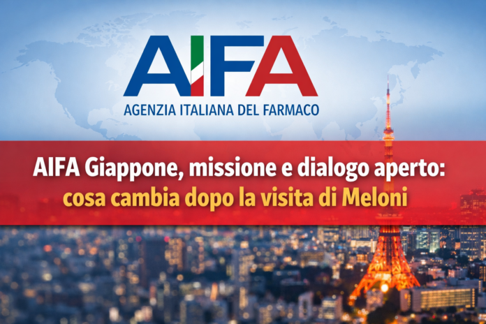 7f1433fe-6361-4a7e-b5ed-7b640ddd63ad AIFA Agenzia Italiana del Farmaco missione in Giappone Tokyo farmaci sanità