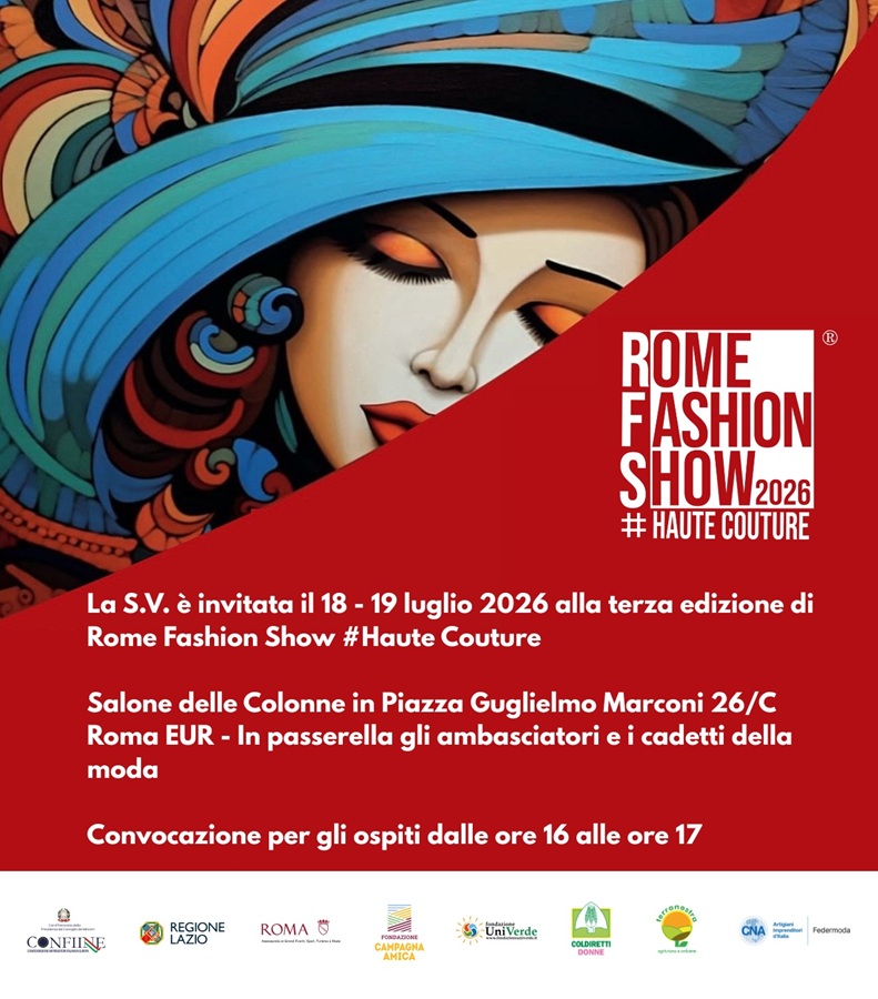 Al Salone delle Colonne all’Eur torna protagonista l’alta moda Al Salone delle Colonne all’Eur torna protagonista l’alta moda