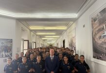 ROMA: IL QUESTORE DI ROMA RICEVE I 377 AGENTI IN PROVA ASSEGNATI ALLA QUESTURA DI ROMA